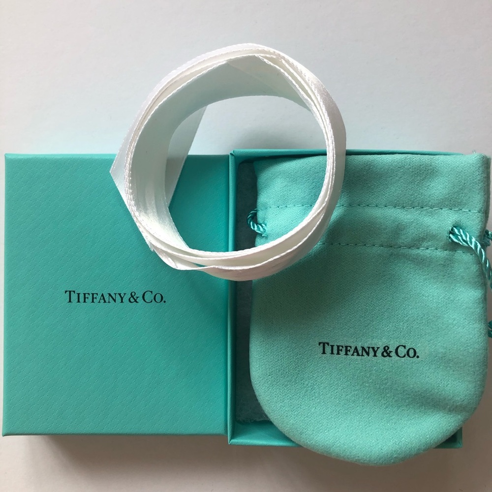 Tiffany gift bag pouch and ribbon